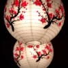 Abat-jour-de-lanterne-en-papier-antique-chinois-fleur-de-prunier-rond-nouvel-an-d-coration-1 Lampe Sakura - Image 2