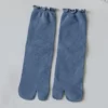 Bambou-japonais-hommes-et-femmes-t-fibre-deux-doigts-chaussettes-noir-Kimono-bascule-sandale-fendu-Ninjia.jpg_640x640-2 Chaussettes Tabi colorées - Bleu