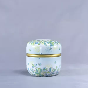 Boîte à Thé Japonaise Fleurie - Vert
