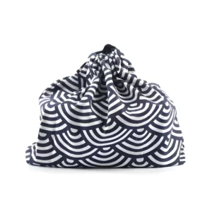 Japanese Kinchaku Seigaiha bag Sac Japonais Kinchaku Seigaiha