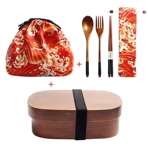 Bo-te-lunch-en-bois-pour-pique-nique-bo-te-bento-japonaise-pour-coliers-ensemble-de.jpg_640x640.jpg_ (1) Coffret Repas Japonais - Kanagawa Rouge