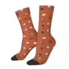 Lucky-Cat-Socks-for-Men-and-Women-Polyester-D-contract-New-Year-Cute-Kitty-Maneki-Neko Chaussettes rouges Maneki Neko et Daruma