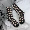 Colorful-Lucky-Cat-Socks-for-Men-and-Women-Skateboard-Socks-Non-Ald-Maneki-2 Chaussettes Maneki Neko noires - Image 2