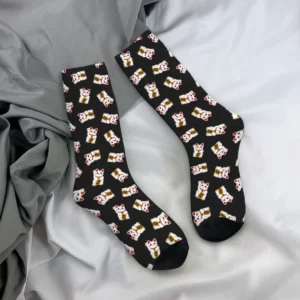 Chaussettes Maneki Neko noires - Image 2
