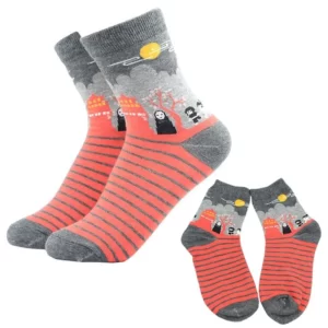 Chaussettes-de-dessin-anim-pour-femmes-Harajuku-Rick-Totoro-Strihear-Funny-Crew-Anime-Ata-Yazaki-Mignon-1 Chaussette Voyage de Chihiro