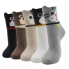 Cute-Kawaii-cartoon-cotton-socks-for-women-fashion-color-e-5-pairs.jpg_640x640-13 5 Paires chaussettes animaux kawaii - Chats et chiens