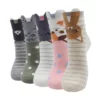 Cute-Kawaii-cartoon-cotton-socks-for-women-fashion-color-e-5-pairs.jpg_640x640-14 5 Paires chaussettes animaux kawaii - Petits chat à rayures