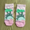 Chaussettes-femme-Hayao-Miyazaki-Mon-Voisin-Totoro-Chihiro-Kiki-la-petite-sorci-re-Printemps-Et-Mignon-7 Mini chaussettes Totoro - Rose à fleur