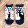 Socks-woman-Hayao-Miyazaki-My-Neighbor-Totoro-Chihiro-Kiki-the-little-sorci-re-Spring-And-Cute.jpg_640x640-42 Mini chaussettes Kiki la petite sorcière - Blanche