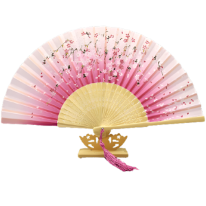 Foldable-bamboo-hand-fan-for-wedding-chinese-japanese-style-for-children-Antique-gift.jpg_640x640.jpg___10_-removebg-preview (1) Éventail Japonais Sakura rose