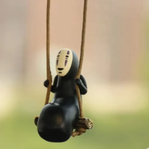 Figurine-Anime-No-Face-Man-1-pi-ce-mod-le-bricolage-jardinage-d-coration-paysage-poup Figurine Sans Visage sur Balançoire