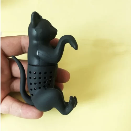 Infuseur-th-en-silicone-r-utilisable-sachet-de-th-cr-atif-en-forme-de-chat-diffuseur Infuseur à Thé Chat - Image 2