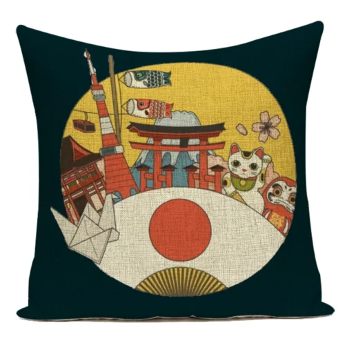 Juste-de-coussin-de-style-japonais-pour-canap-voiture-taie-d-oreiller-d-corative-pour-la-1 Housse de Coussin Japonaise