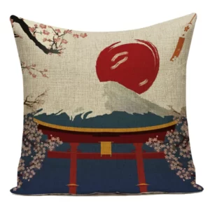 Just-Japanese-style-cushion-for-sofa-car-decorative-pillowcase-for-home Housse de Coussin Torii