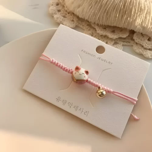 Maneki-Neko-Bracelet-in-ULtress-e-red-handmade-for-women-bell-jewelry-UL.jpg_640x640.jpg_ Bracelet Japonais Maneki Neko - Rose