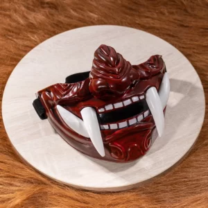 Masque-de-Samoura-Japonais-en-Plastique-pais-Accessoires-de-Costume-de-ixd-Halloween-Cosplay-d-Horreur Masque de Oni