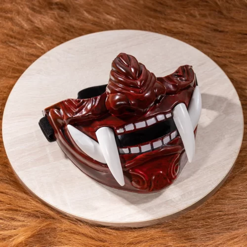 Masque-de-Samoura-Japonais-en-Plastique-pais-Accessoires-de-Costume-de-ixd-Halloween-Cosplay-d-Horreur Masque de Oni