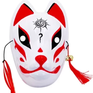 Masque Japonais Kitsune - Rouge