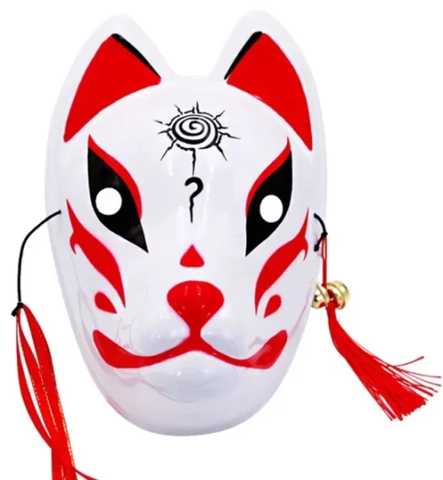 Masques-de-renard-japonais-avec-glands-et-cloches-masque-de-f-te-cosplay-masque-d-Halloween.jpg_640x640 Masque Japonais Kitsune - Rouge