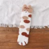 Optique-Chaussettes-cinq-doigts-pour-femmes-Chaussons-de-sol-pour-filles-Chaussons-Parker-moelleux-Chaussette-ray.jpg_640x640-12 5 Paires chaussettes pilou pilou patte de chat - Image 2
