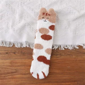 5 Paires chaussettes pilou pilou patte de chat - Image 2