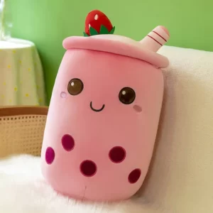 Peluche Bubble Tea - Rose-fonce
