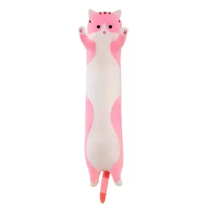 Peluche Grand Chat - Rose