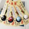 Daruma Maneki Neko Keychain Porte Clés Maneki Neko Daruma