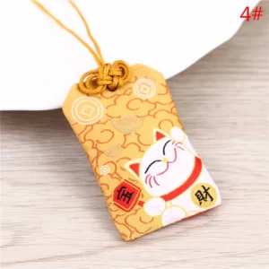 Pendentif-de-Pri-re-Japonaise-Omamori-pour-la-Fortune-Sac-de-Protection-pour-la-Sant-et.jpg_640x640 Omamori Maneki Neko - Orange