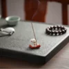 Ceramic-incense-holders-for-aromath-rapie-Eva-d-incense-cat-ornament-of-3 Porte Encens Maneki Neko - Image 4