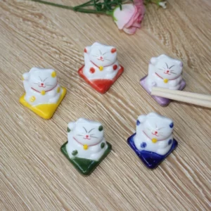 Ceramic-incense-holders-for-aromath-rapie-Eva-d-incense-cat-ornament Porte Encens Maneki Neko - 5