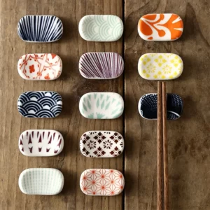 Ceramic-Chopsticks-Holder-Chopsticks-Holder-Japanese-Style-Chopsticks-Holder-Square-Pillow Porte Baguettes Japonaises en céramique