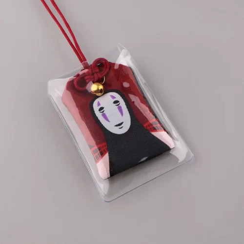 Porte-cl-s-Anime-japonais-pri-re-Omamori-breloques-porte-bonheur-garde-de-sac-de-richesse Omamori Sans Visage