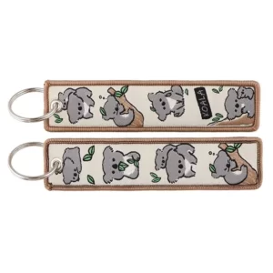 Koala key ring Porte Clés Brodé Koala