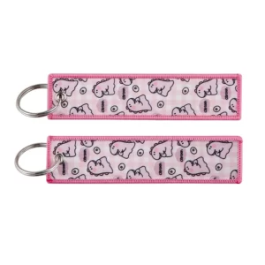 Dinosaur Keychain Porte Clés Brodé Dinosaure