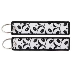 Porte clé Panda Porte Clés Brodé Panda