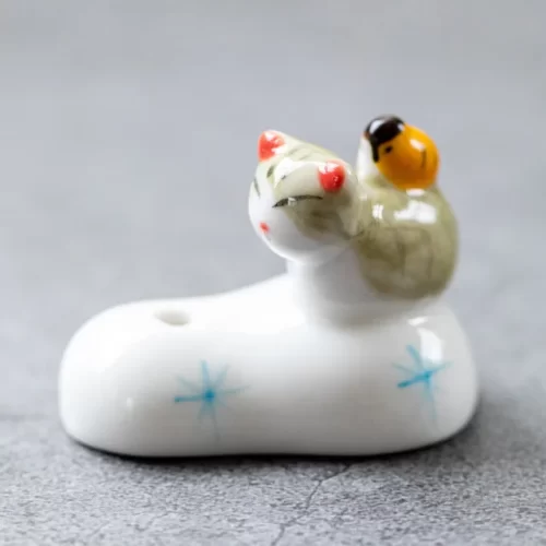 ceramic-incense-holder-thurible-incense-cap-raised-ornaments-for-the-house-japanese-cat.jpg_640x640-1 Porte Encens Chat Kawaii - Gris