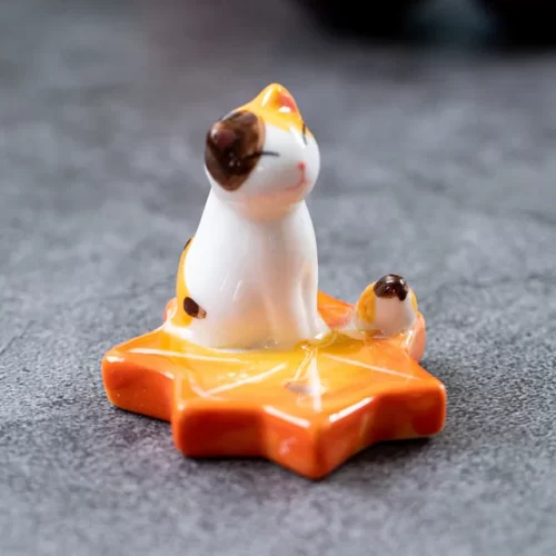 ceramic-incense-holder-thurible-incense-cap-raised-ornaments-for-the-house-japanese-cat.jpg_640x640 Porte Encens Chat Kawaii - Orange