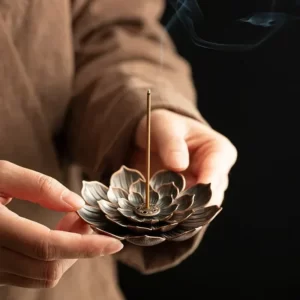 Backflow-incense-holder-burner-of-sticks-Buddhist-decoration-for-the-home-coil-d Porte Encens Rose de Métal