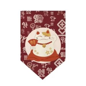 Rideau-de-confrontation-japonais-rideau-court-pour-restaurant-de-sushi-rideau-de-porte-triangulaire-impression-de.jpg_640x640.jpg_ (1) Petit Noren Maneki Neko - Modele-1 30x50cm