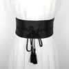 S0e866a0a3444430b98d972e554debc336 Ceinture Obi Traditionnelle Sakura - Noir