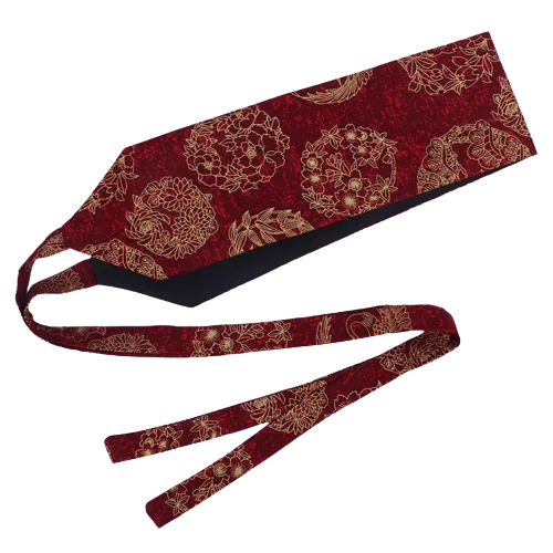 S1b67dc37d83b49edb40b420ac9a25391i-removebg-preview Ceinture Obi Fleur de Sakura - Rouge et Or 15cm