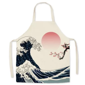 S1f2bfd37e9da449b9b052a2588779e48P Tablier Japonais Kanagawa - Xl-70x100cm