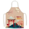 S416a194094d0426f8b0968dc50146e31v Tablier Mont Fuji - Modele-1 enfant-38x47cm