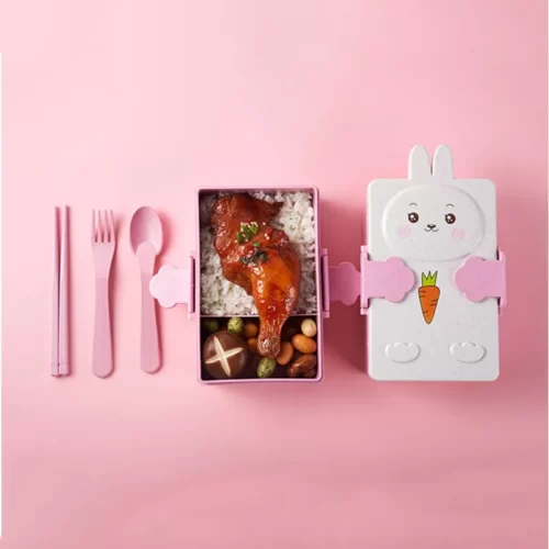 S50836094907c46c9a81b6dd2b6f46378X Bento pour Enfant - Lapin