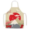 S8d66bcbc3d014be7b63140ad67f6cc94Y Tablier Mont Fuji - Modele-3 enfant-38x47cm