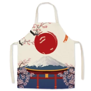 Tablier Mont Fuji - Modele-2 xl-70x100cm