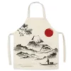 See0005e44b7c4417806f5f6833b1ec12C Tablier Mont Fuji - Modele-4 xl-70x100cm