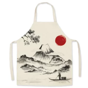 See0005e44b7c4417806f5f6833b1ec12C Tablier Mont Fuji - Modele-4 xl-70x100cm