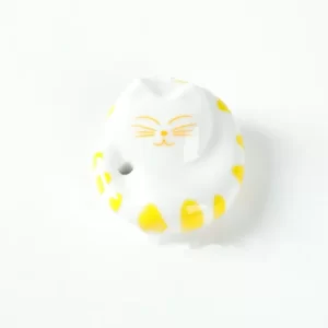 Porte Encens Chat - Jaune